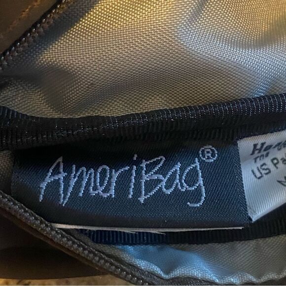 Ameribag Healthy Back Bag Brown Nylon Mini Sling Bag - Picture 3 of 11